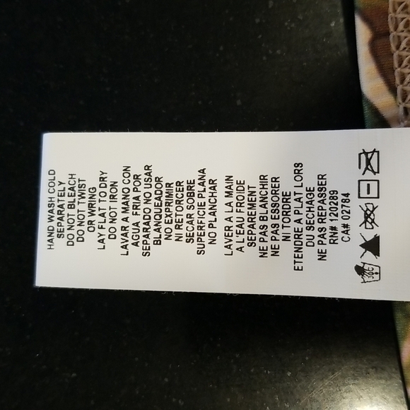 💕VITAMIN A💕 Bikini Hipster Bikini Bottom ~ Palm Leaf Print 6 Small S NWT - Picture 7 of 7